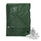 Green S-Grade Tarpaulin with 20 x 4" Bungee Balls (White)