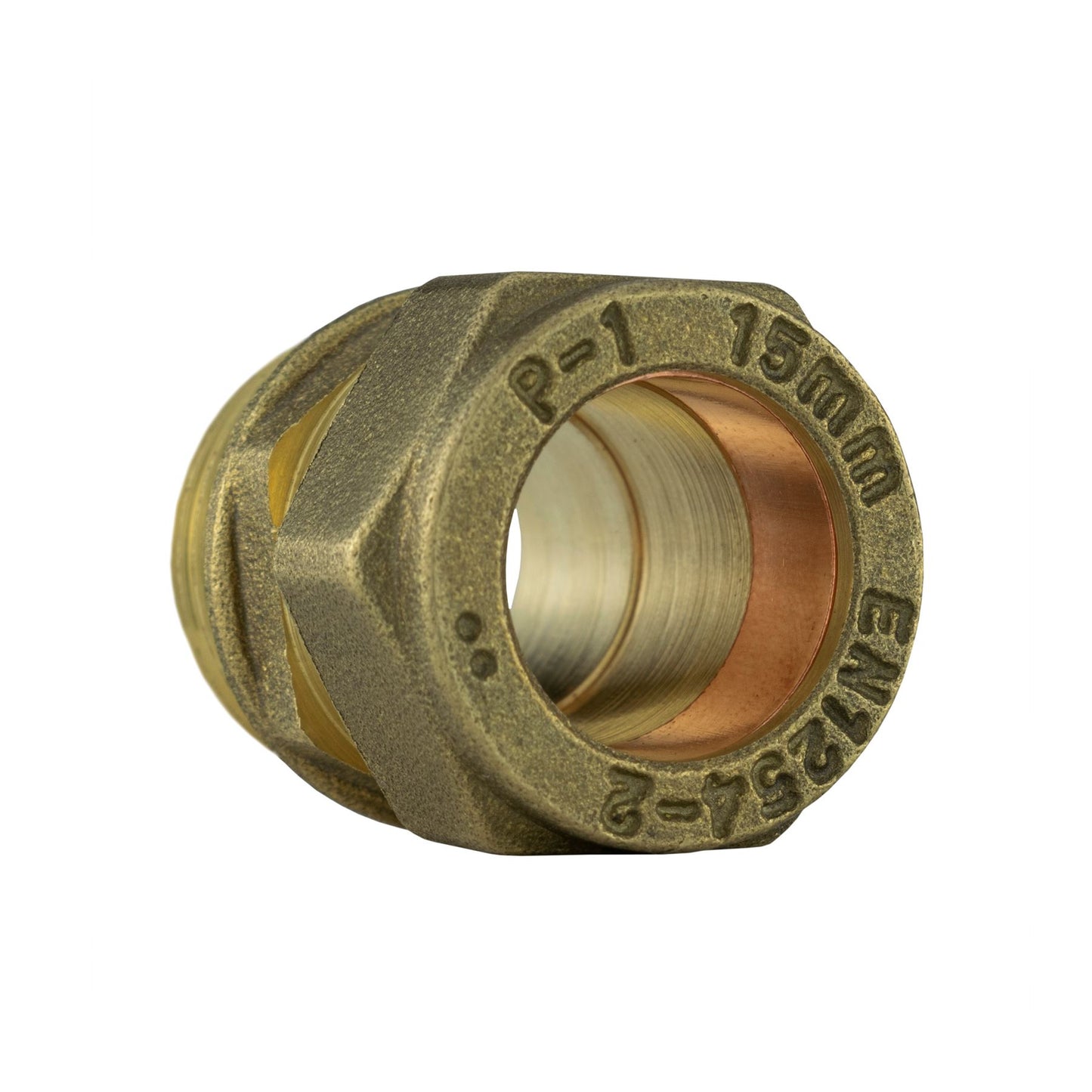 Ball Valve Lever 1/2" BSPF with 2 x Brass Compression 15mm Outlets