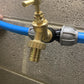 Brass Bib Tap 1/2" Barb with MDPE Tee 20mm - 1/2 " BSPF