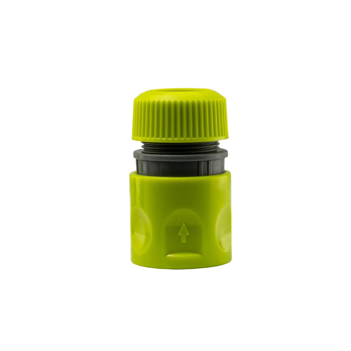 2-Way Tap Connector 3/4" and 1" BSP Inlet and 2 x Hose Connectors (Lime)
