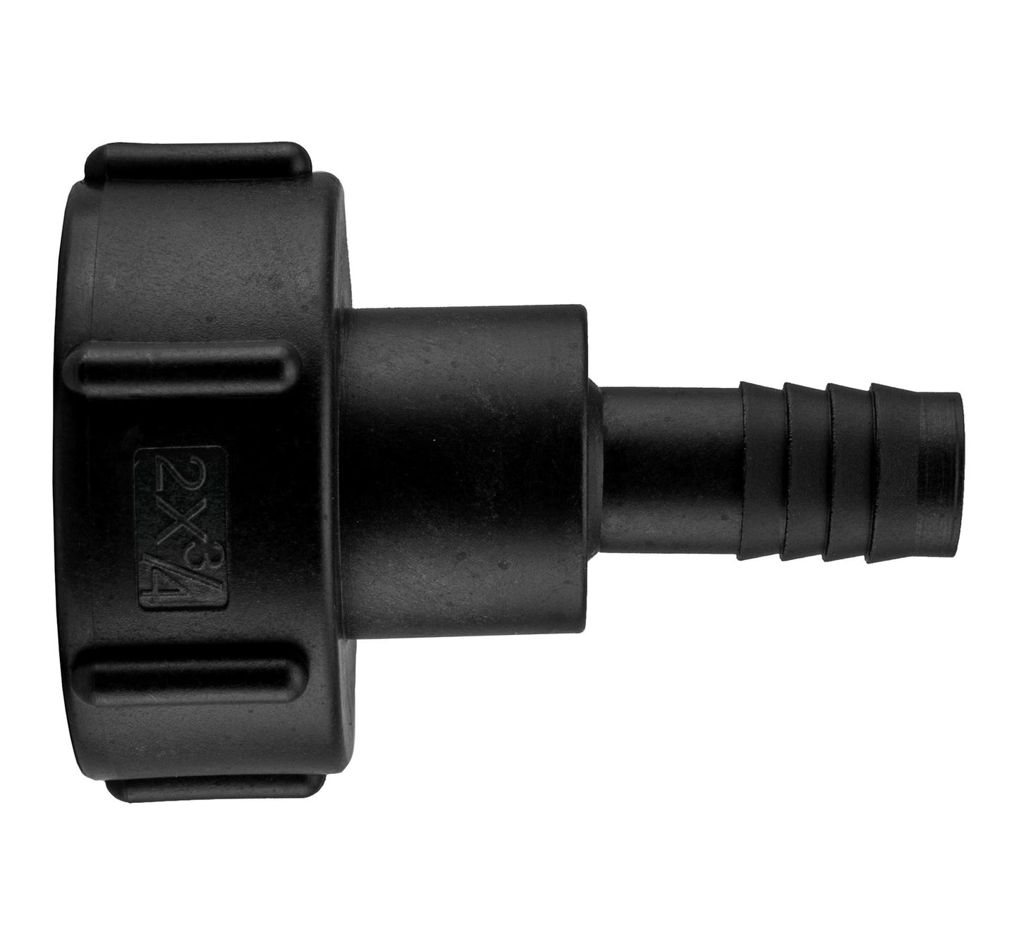 IBC 2" S60X6 Thread Valve with S60X6 to 3/4" Hose Tail