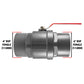 Stainless Steel Ball Valve 4" BSP + 100mm Barb + Camlock Type F