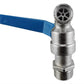 MDPE Wall Flange 25mm + 3/4” Blue Standard Lever Tap