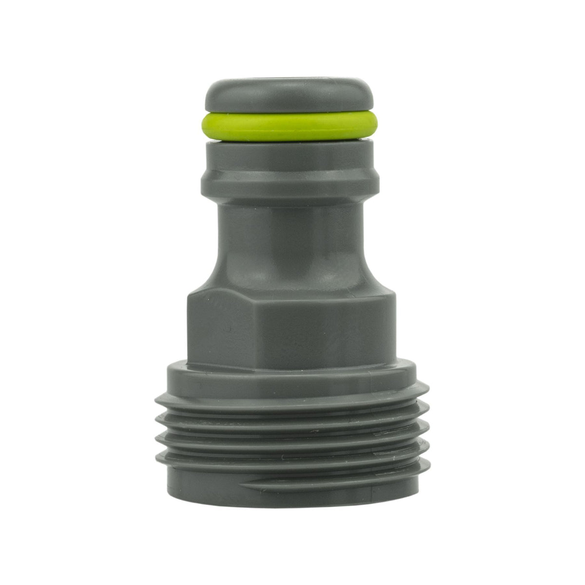 2-Way Tap Splitter Connector with 3 x Quick Connect Outlets (Grey/Lime)