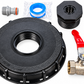 IBC 155mm Top Cap with 1/2" Metal Lever Valve and Quick Connector