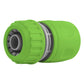 2-Way Tap Connector with 3 x Quick Connect Outlets and 3 x Standard 1/2" Hose Connectors (Grey/Lime)