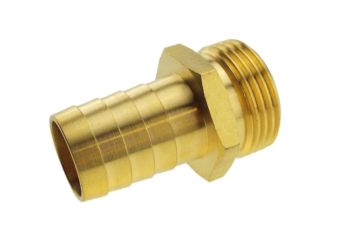 Ball Valve Lever 1" BSPF with 1 x Geka Type Claw Outlet and 1 x 25mm Barb Outlet