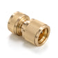 3 Way Male Snap-On Connector Brass with Valves and 3 x Brass Female Hose Connectors