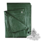 Green M-Grade Tarpaulin with 20 x 4" Bungee Balls (White)