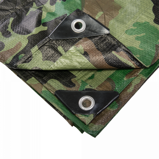 X001SVZHEH x38, MYPURECORE Camouflage Tarpaulin – Multi-Use Tarp Sheet for Camping, Fishing, Bird Watching & Garden – Waterproof, UV Protective Cover for Rain Shelter, Groundsheet, Tent & Trailer (2m x 3m)