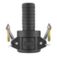 Full Flow Ball Valve 2" BSPF with Camlock 2" Type F and 2" Type C