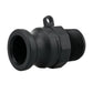 Full Flow Ball Valve 2" BSPF with Camlock 2" Type F and 2" Type C