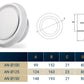 White ABS Extract Ceiling Valve 125mm