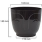 Atena Pot Without Hole 165mm Black
