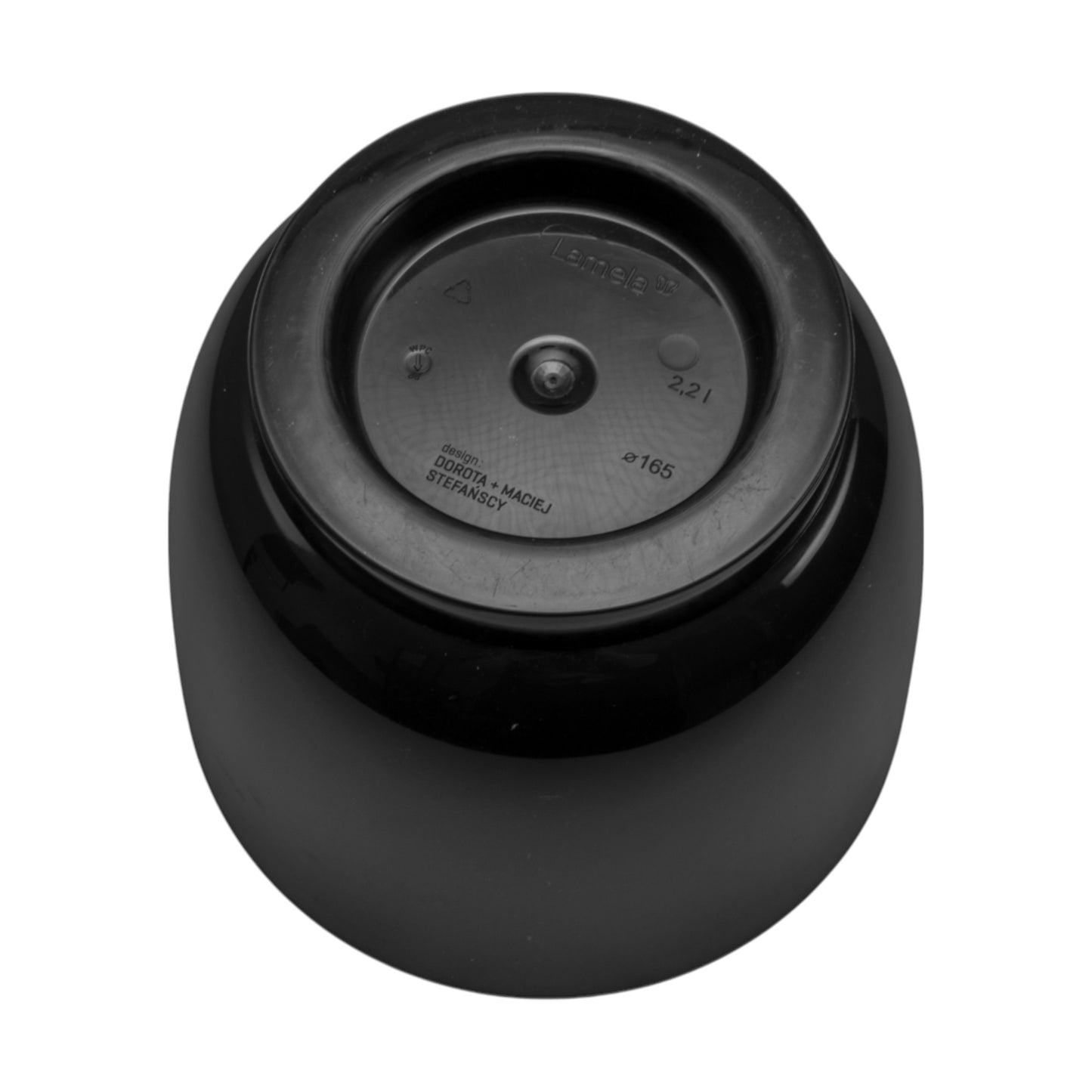 Atena Pot Without Hole 185mm Black