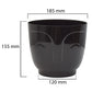 Atena Pot Without Hole 185mm Black