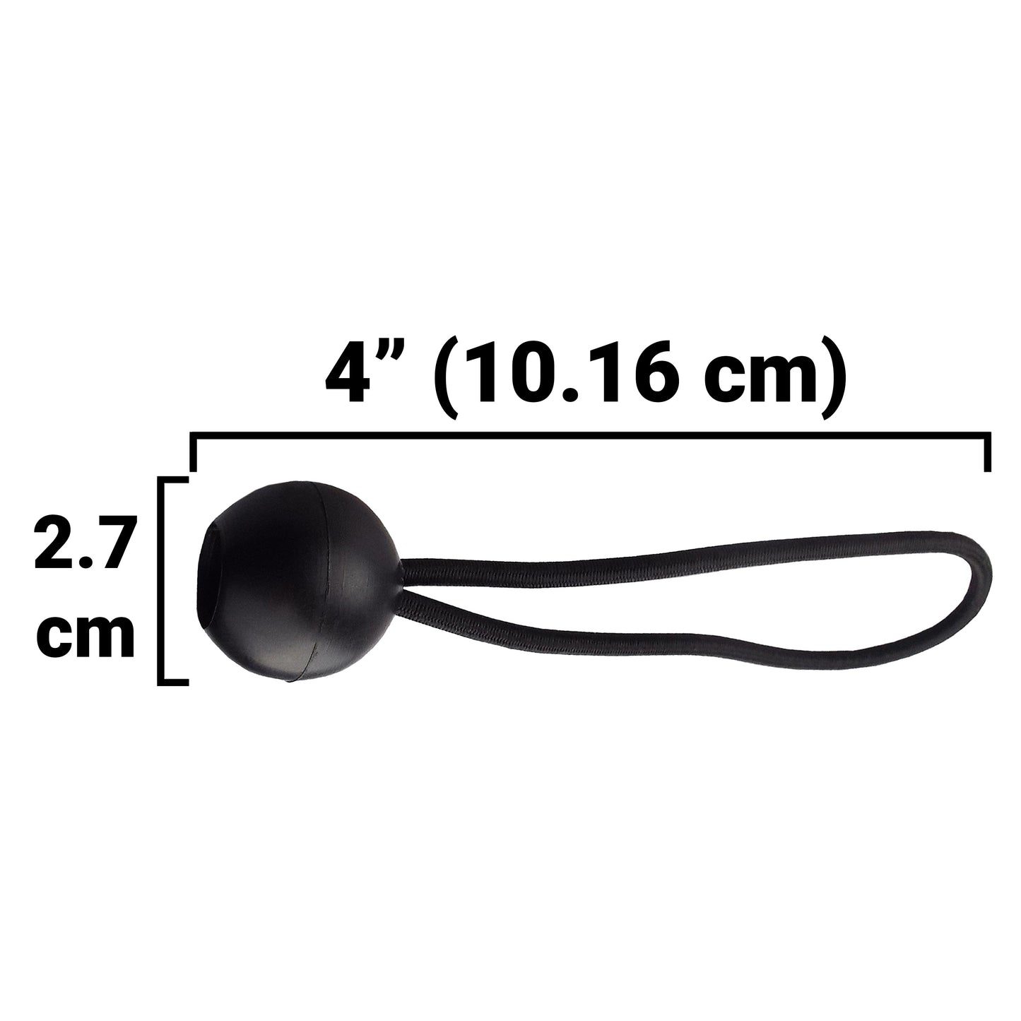 Blue S-Grade Tarpaulin with 10 x 4" Bungee Balls (Black)