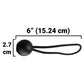 Black/Silver L-Grade Tarpaulin with 10 x 6" Bungee Balls (Black)