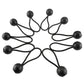 Bungee Ball Mix Black 6" 8” 10" Pack of 30
