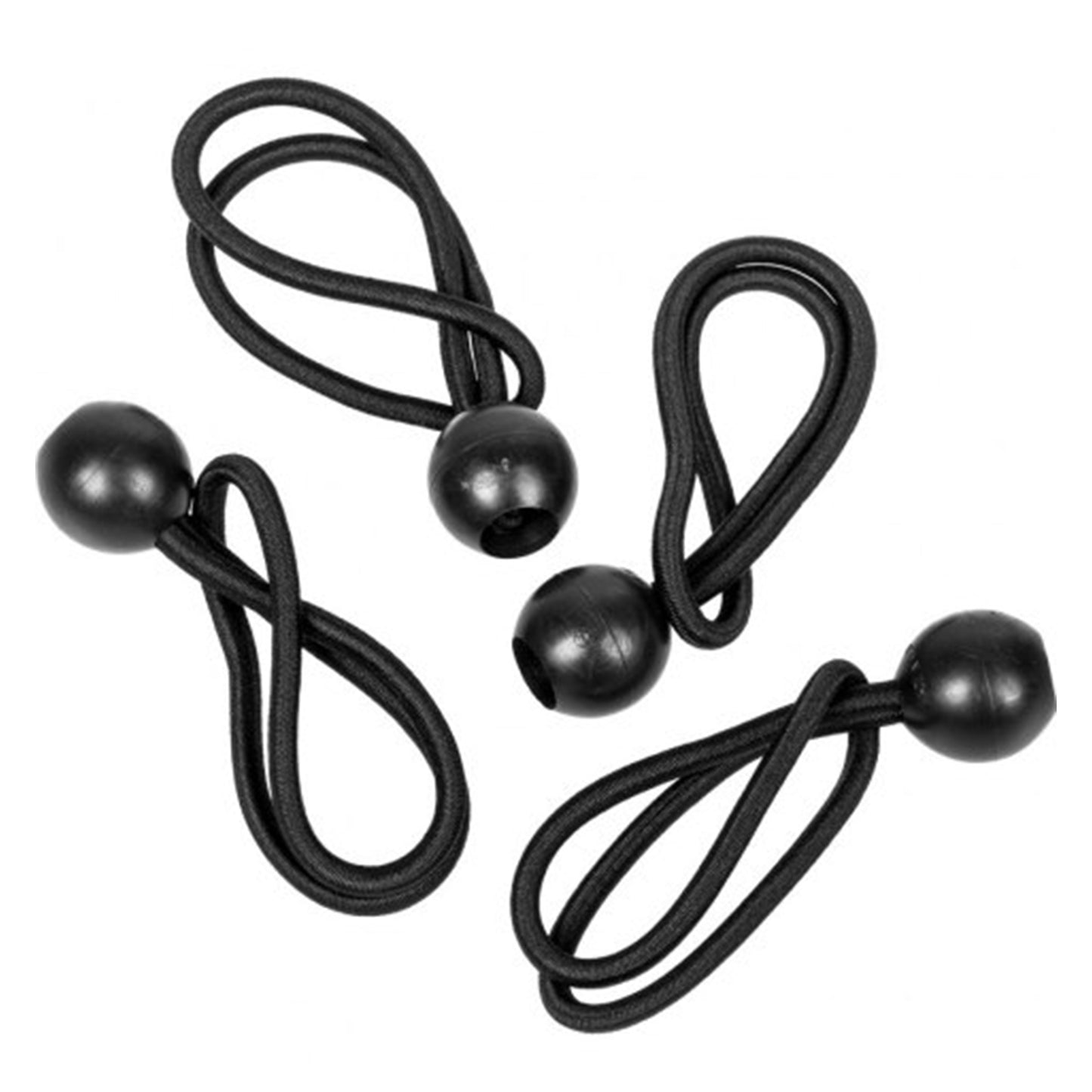 Bungee Ball Mix Black 6" 8” 10" Pack of 30
