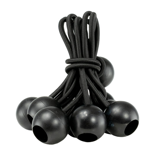 Bungee Ball Mix Black 6" 8” 10" Pack of 30