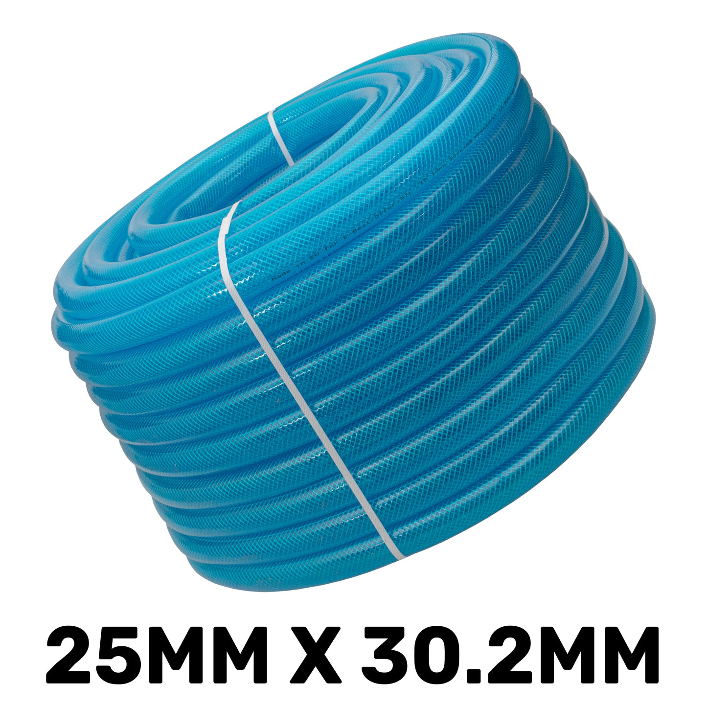 Braided Fuel Hose Blue Transparent PVC 25mm*2.6mm
