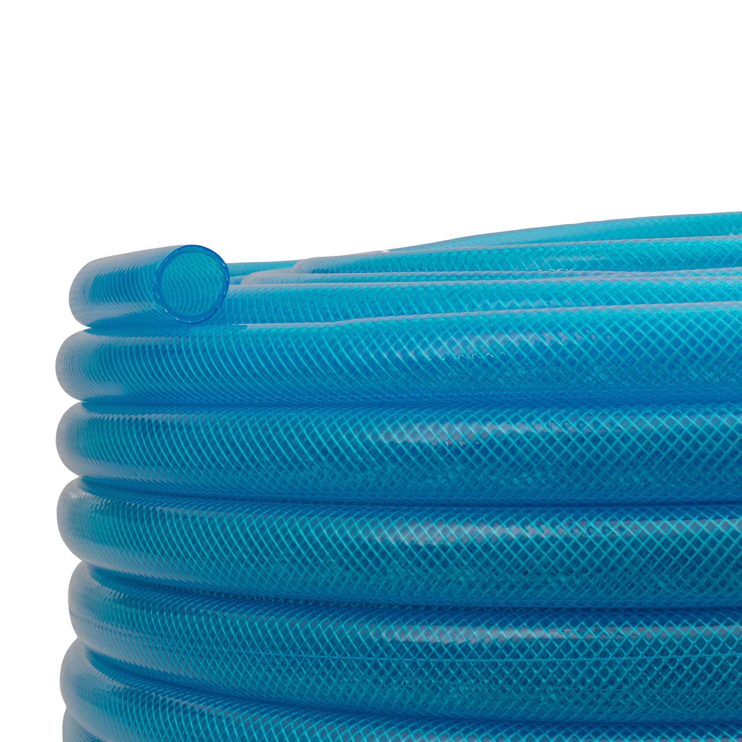 Braided Fuel Hose Blue Transparent PVC 25mm*2.6mm