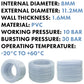 Clear Braided PVC Pipe 8mm*1.6mm