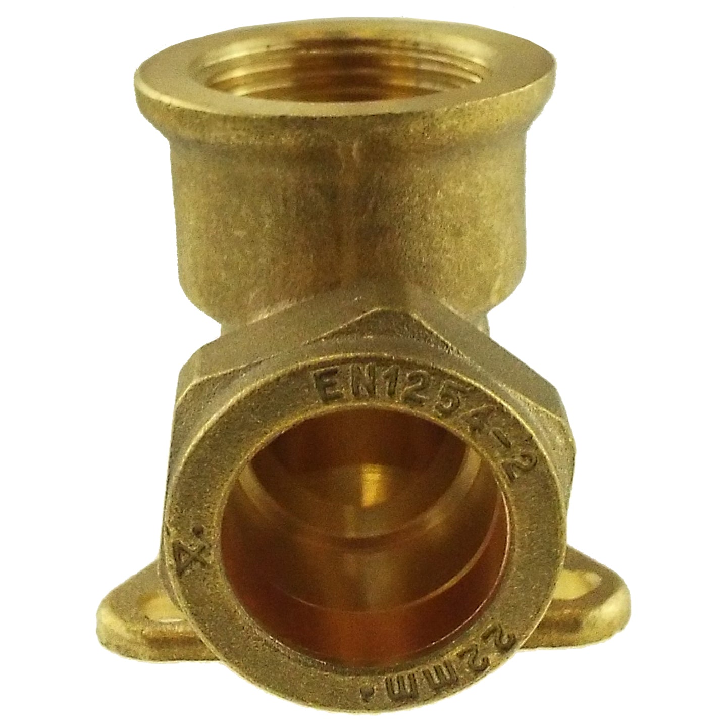 Wall Mount Copper Pipe 22mm 3/4" BSPF
