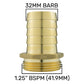 Brass Straight Joiner 32mm - 1.25" BSPM
