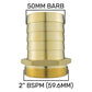 Brass Straight Joiner 50mm - 2" BSPM