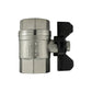 Brass Nickel-Plated Butterfly Valve 1" BSPF