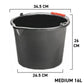 Black PP Bucket 16L