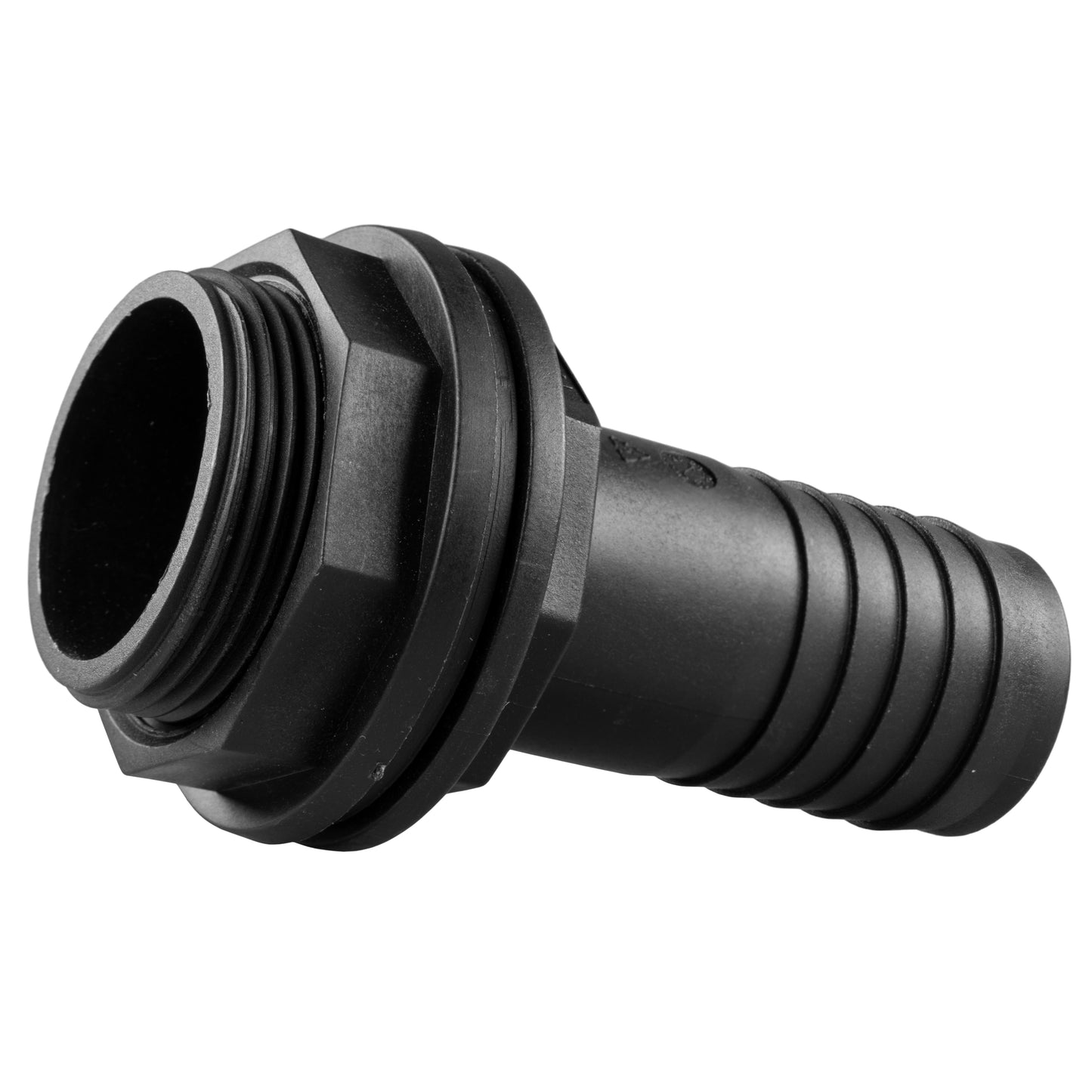Tank Connector with Washer & Nut 1/2" BSPM - 1/2" Barb