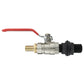 Water Butt Kit ½” BSP with Lever Valve and 13mm Brass Barb