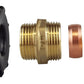 IBC 2” S60X6 Cap with Brass Compression Straight 1” BSP – 28mm