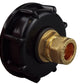 IBC 2” S60X6 Cap with Brass Compression Straight ½” BSP – 15mm