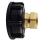 IBC 2” S60X6 Cap with Brass Compression Straight ¾” BSP – 22mm