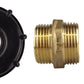 IBC 2” S60X6 Cap with Brass Compression Straight 1” BSP – 28mm
