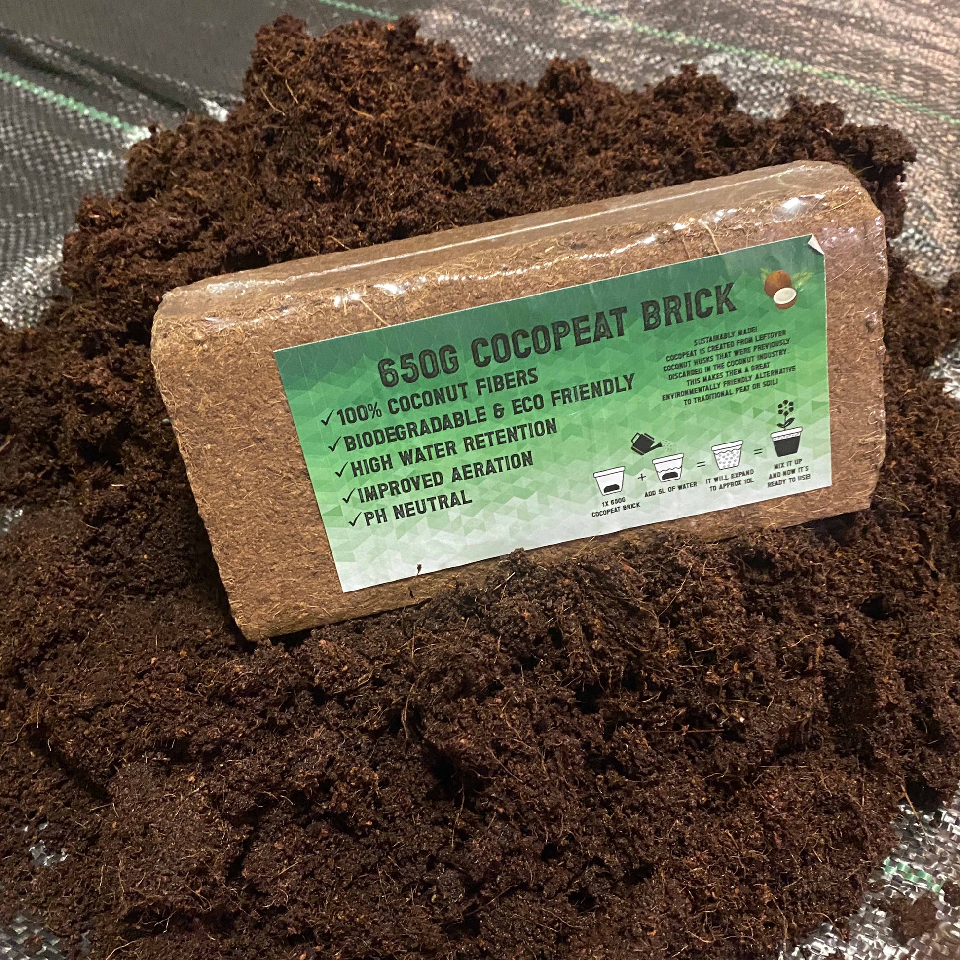 eco co coir potting mix Coco Coir, Natural Compost, Organic Coconut Fibre