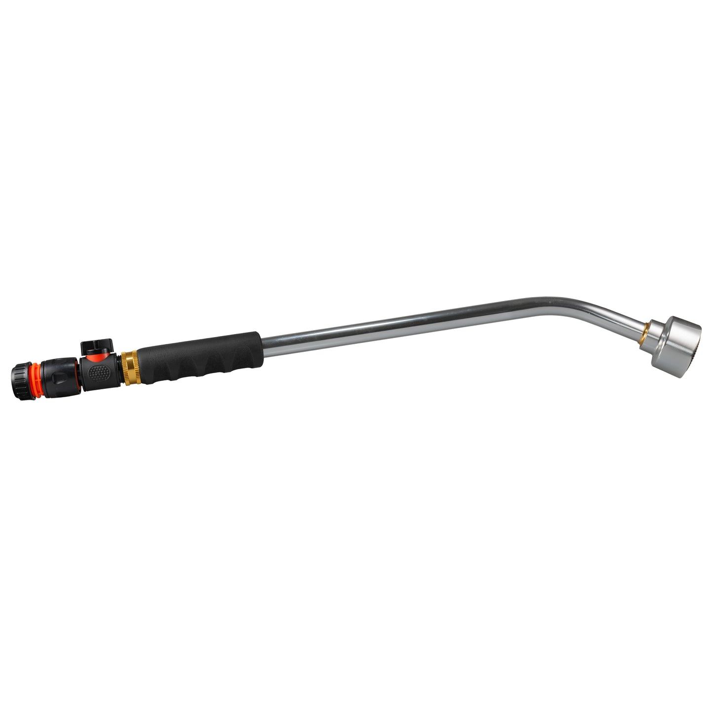 50cm Garden Watering Lance with Quick Connect Valve (Black) and Hose Connector