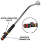 50cm Garden Watering Lance with Quick Connect Valve (Black) and Hose Connector