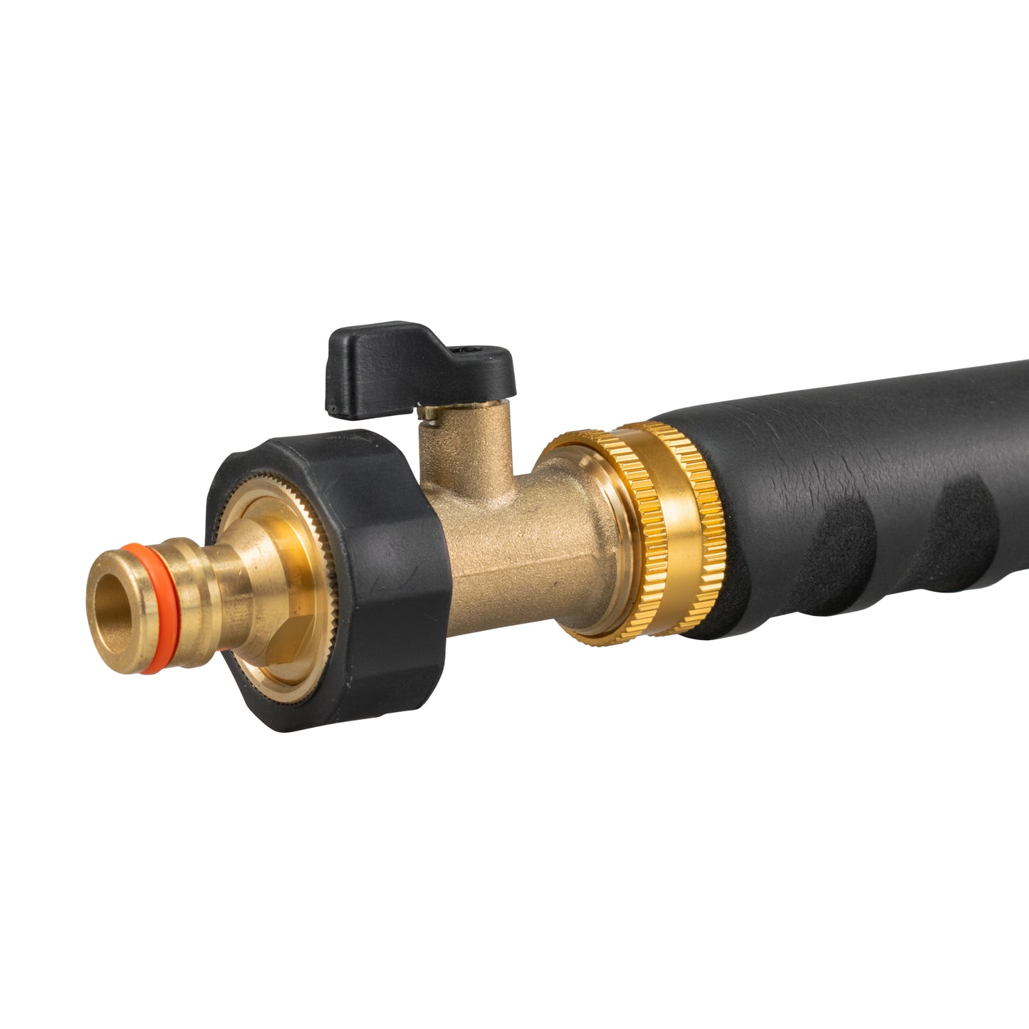 90cm Garden Watering Lance with Brass Valve and Quick Connect Male