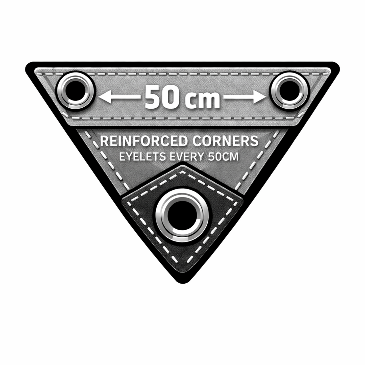 Black/Silver L-Grade Tarpaulin 5m x 6m