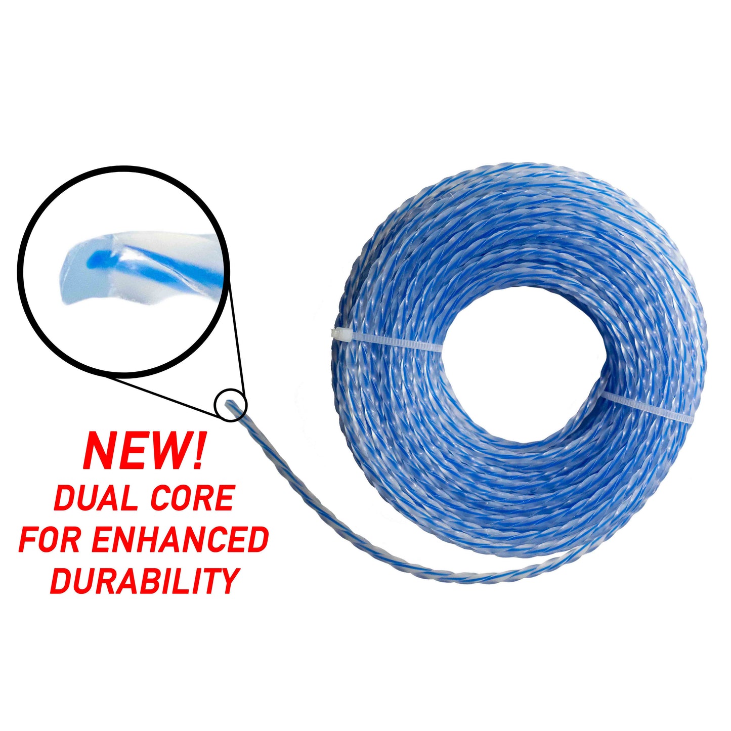 Strimmer Line Dual Blue Twist 1.6mm x 15m