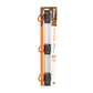 Wall Mount Tool Rack Rail with 3 x S Hanging Hooks