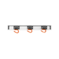Wall Mount Tool Rack Rail with 3 x S Hanging Hooks