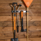 Wall Mount Tool Rack Rail with 3 x S Hanging Hooks