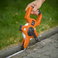 Fibreglass Coiled Tape Measure with Handle, 15mm Wide, Black/Orange (30m-100m)