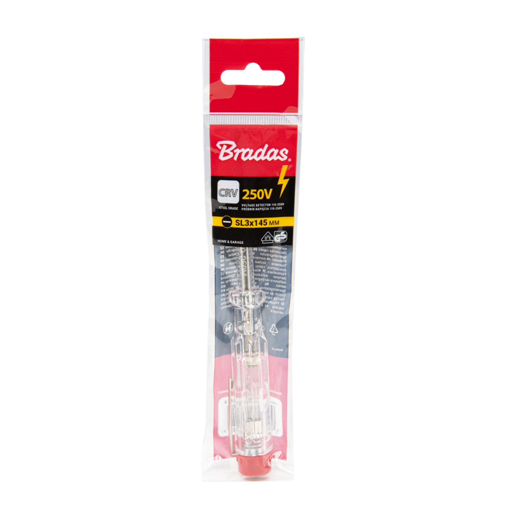 Screwdriver Current Tester Flat SL3/145mm 250V